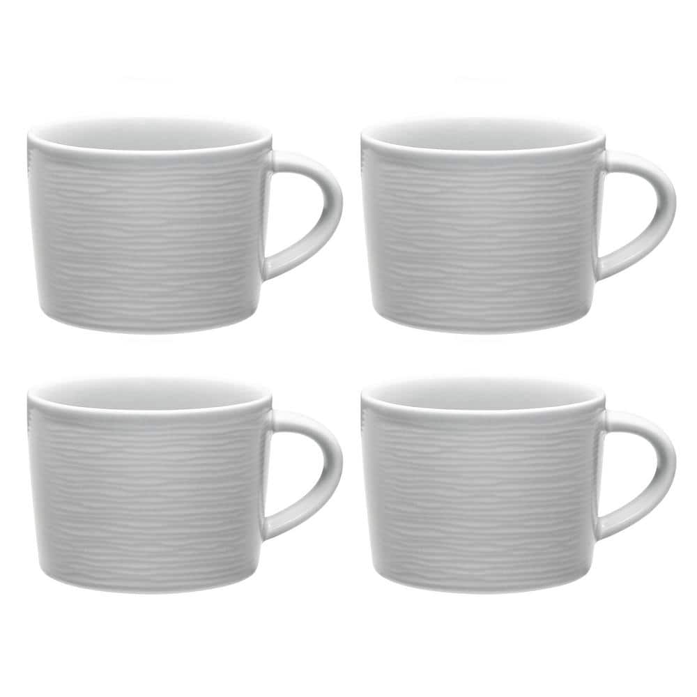 Noritake Colorscapes GreyonGrey Swirl 6 fl. oz. (Gray) Porcelain Tea