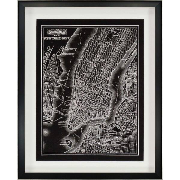 Unbranded 30 in. x 24 in. "New York City, 1895" by Unknown Framed Printed Wall Art