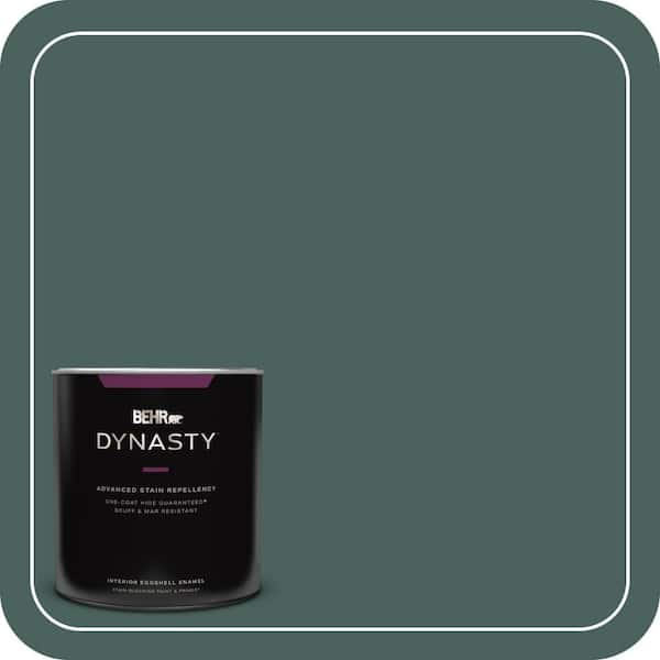 BEHR DYNASTY 1 qt. #BIC-54 Vert Pierre Eggshell Enamel Interior Stain-Blocking Paint and Primer