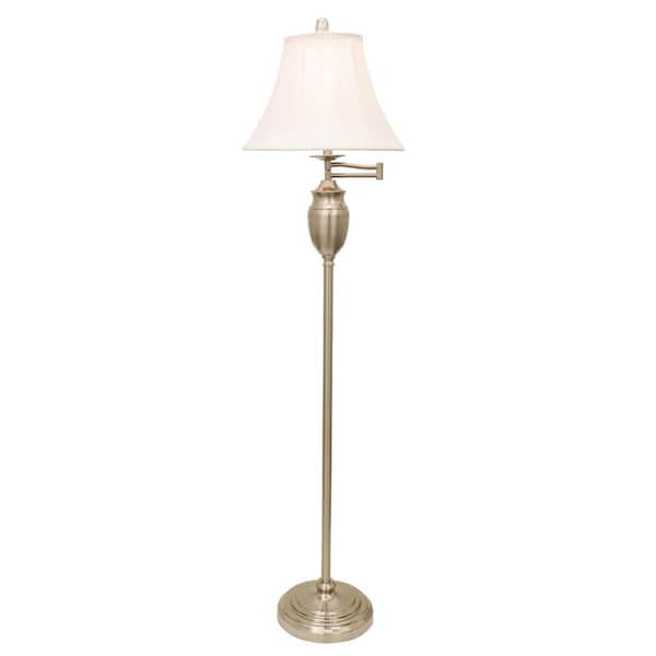 Decor Therapy Wellington 59 In Brushed, Home Depot Floor Lamps With Swing Arm