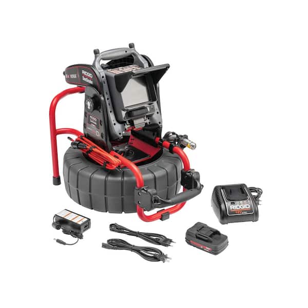 SeeSnake Compact M40 Reel Sewer Camera for Drain Inspection & SR-20 18v Pipeline Locator (w/ ST-305R, 4in. Clamp) Bundle