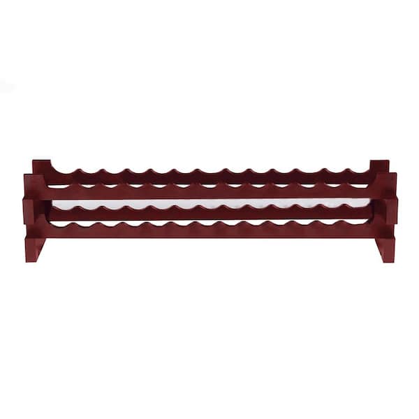 Wine Enthusiast 26-Bottle Stackable Wine Rack Kit in Mahogany