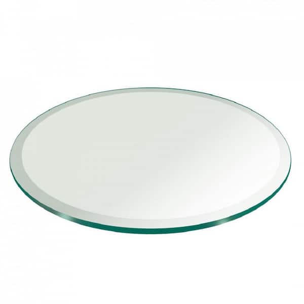 Clear Round Glass Table Top, Tempered Glass Mirror Home Depot