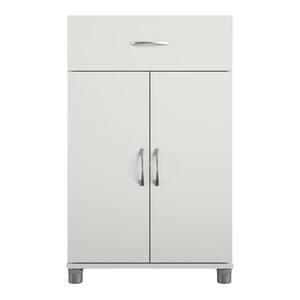 Lonn 23.46 in x 39.2 in. x 15.4 in. 1 Drawer 2 Door Base Storage Cabinet in White