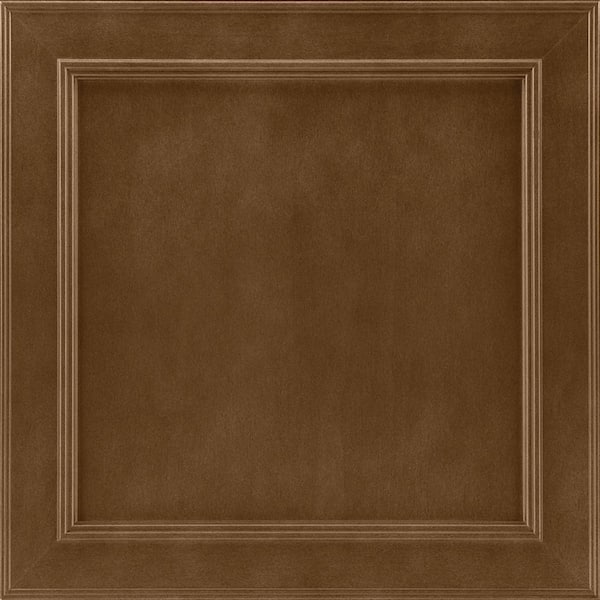 American Woodmark Brookland 11 9/16-in. W x 3/4-in. D x 11 1/2-in. H in Maple Truffle Cabinet Door Sample