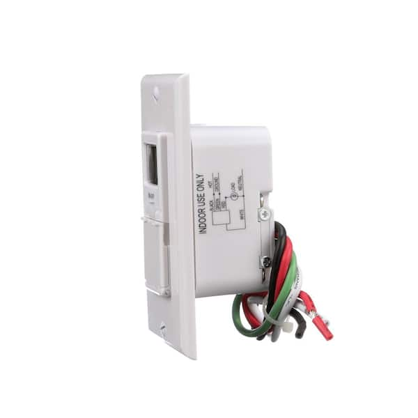 Defiant 15 Amp In-Wall 3-Way Daylight Adjusting Digital Timer Switch with  Screw Terminals, White 32648 - The Home Depot