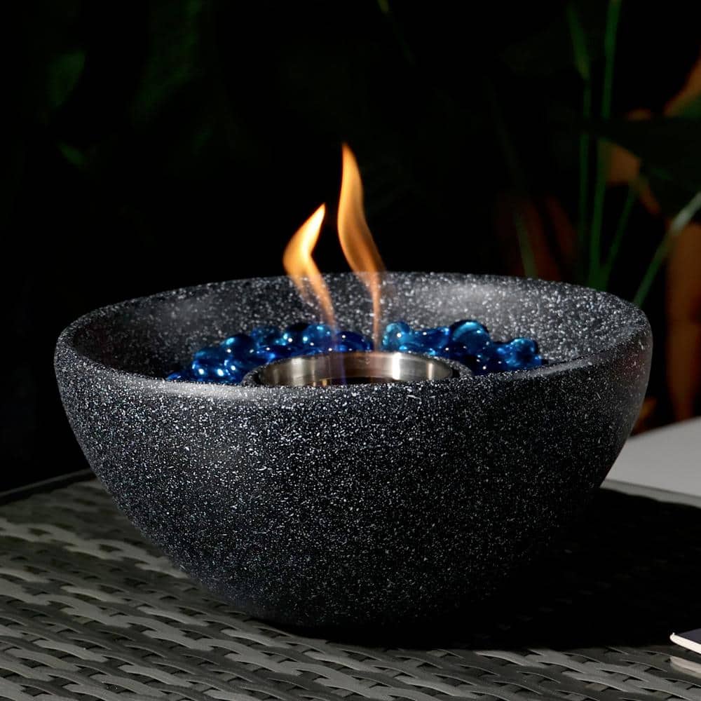 10.63 in. W x 10.63 in. L x 5.12 in. H Tabletop Fire Pit Ethanol Fireplace 