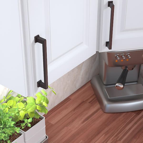 Mirabel Collection 6-5/16 in. (160 mm) Classic Brushed Oil-Rubbed Bronze Rectangular Cabinet Bar Pull