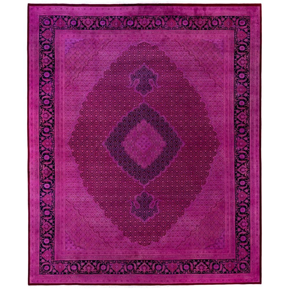 Fine Vibrance Purple 10 X 14 Hand-Knotted Wool Indoor Area Rug price history on PriceWatchPro