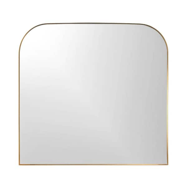 Undbranded Sierra, Modern Gold Mantel Wall Mirror 36 in. x 34 in