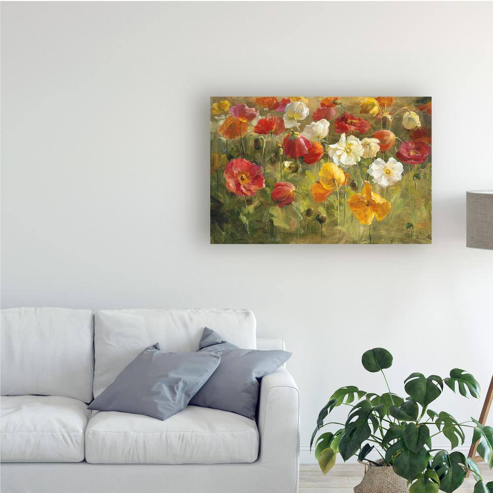 Danhui Nai Poppy Field Abstract Canvas Art Print 22'' x 32''