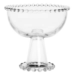 Sereno 8 in. 40 fl.oz Clear Glass Pedestal Trifle Serving Bowl