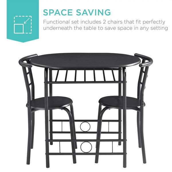 Dining table with wine rack online underneath