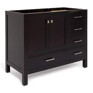 Cambridge 42 in. W x 21.5 in. D x 34.5 in. H Freestanding Bath Vanity Cabinet Only in Espresso