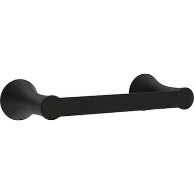 Greydon Wall Mounted Pivot Arm Toilet Paper Holder Bath Hardware Accessory in Matte Black