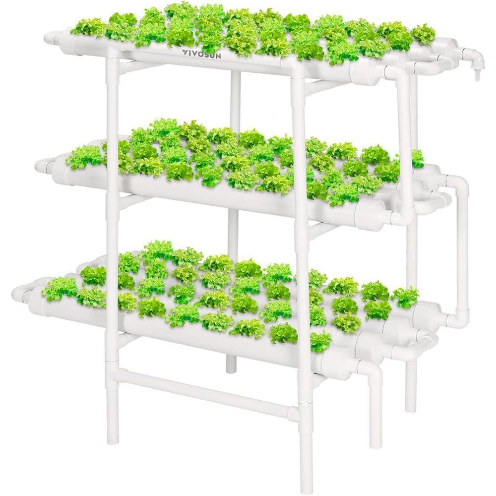 3 Layers 108 Plant Sites 12 Food-Grade PVC-U Pipes Hydroponic Grow Kit for Leafy Vegetables price history on PriceWatchPro