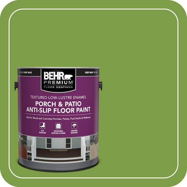 1 gal. #420B-7 Pepper Grass Textured Low-Lustre Enamel Interior/Exterior Porch and Patio Anti-Slip Floor Paint
