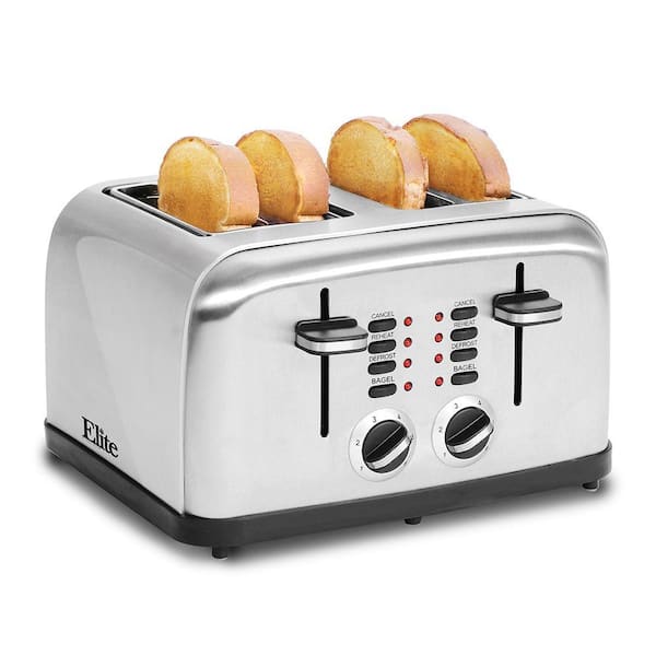 Elite 4-Slice Stainless Steel Toaster