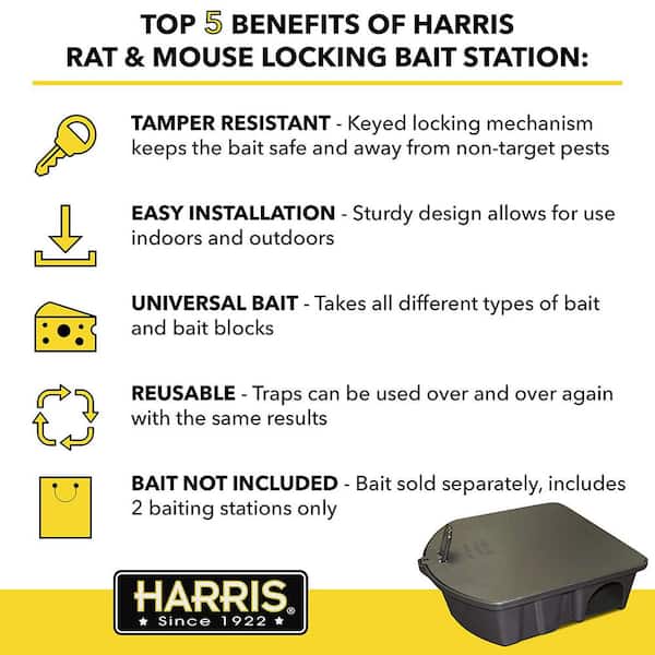 Mouse Bait Station - Professional Bait Station for Mice - Mouse control -  Rodent Control 