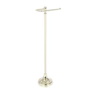 Allied Brass TS-28-PB Free Standing European Style Toilet Tissue Holder Polished Brass