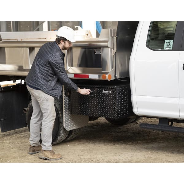 Stark USA 48 in. Aluminum Underbody Tool Storage Box for Pickup Truck ATV Camper Trailer RV Flatbed with Lock