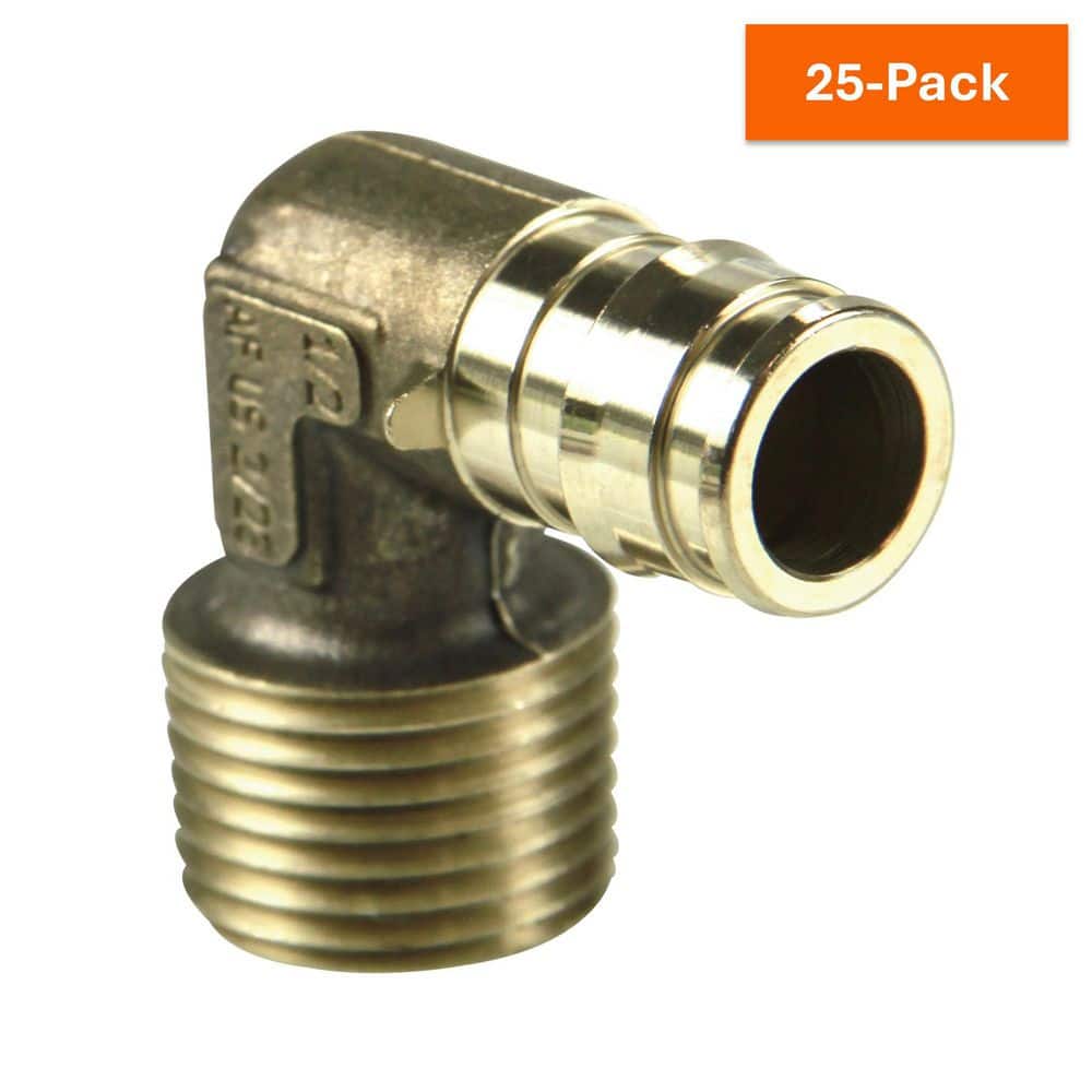 ProPEX 1/2 in. PEX-A Expansion Barb x 1/2 in. MIP Lead-Free Brass 90° Elbow (25-Pack) price history on PriceWatchPro