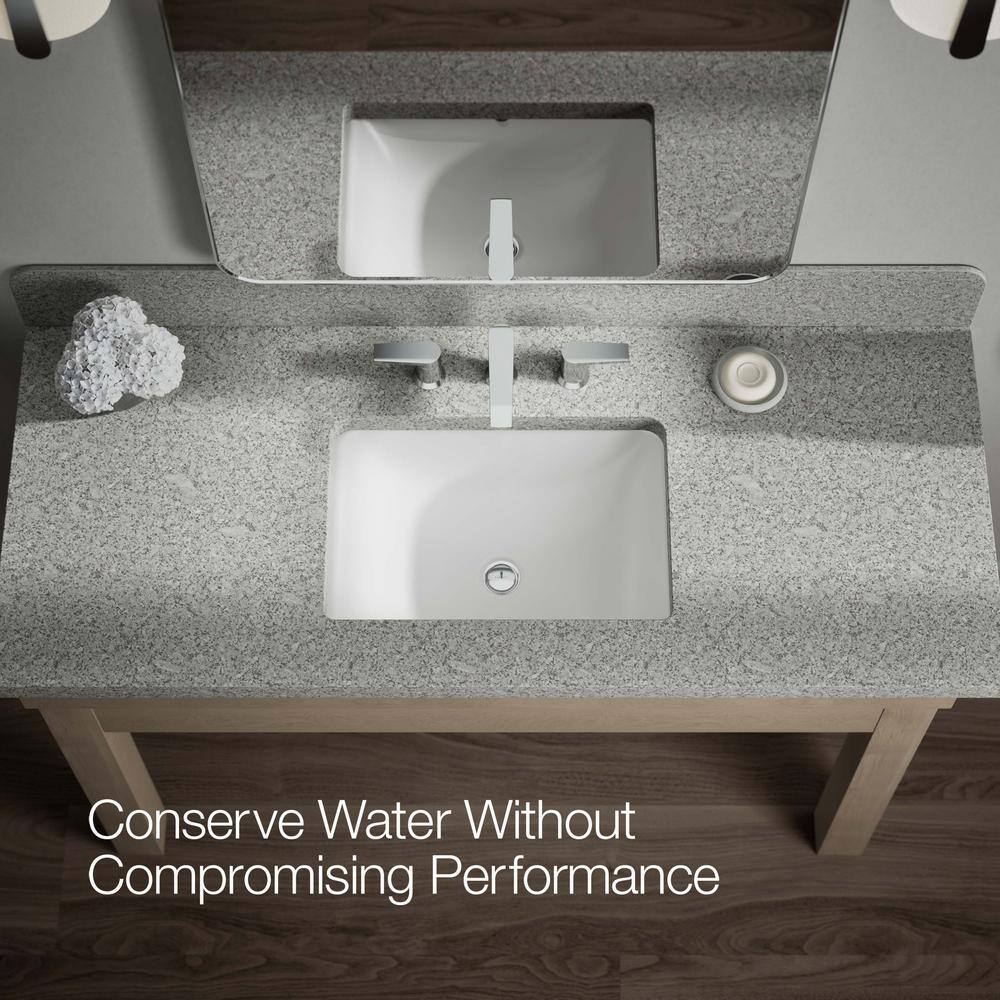 Polished Chrome Minimalist Widespread Bathroom Faucet with Pop-Up Drain