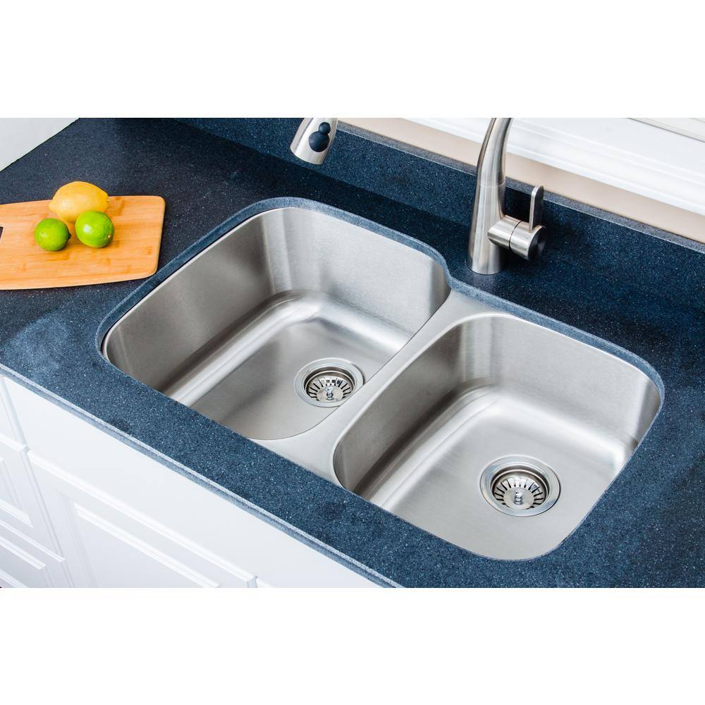 Craftsmen 32'' Stainless Steel Double Bowl Undermount Kitchen Sink