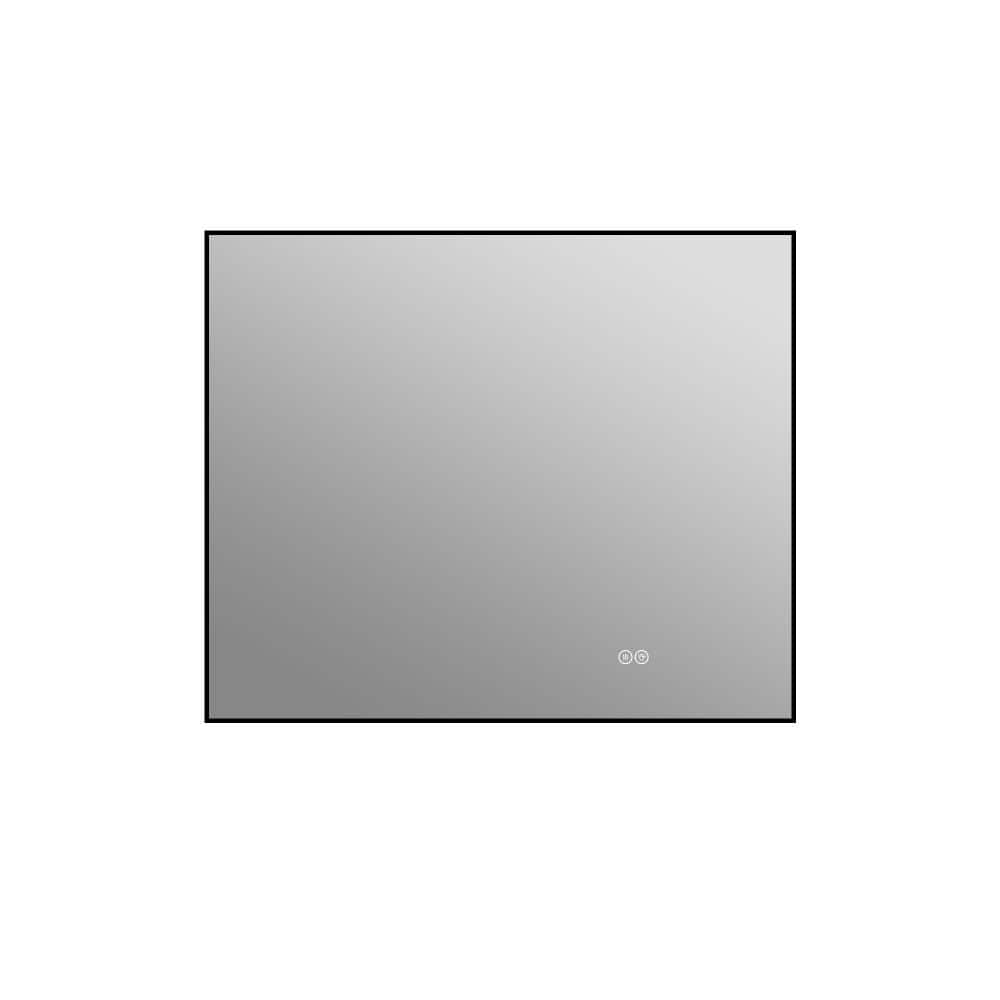 36 in. W x 30 in. H Rectangular Framed Aluminum Wall LED Bathroom Vanity Mirror in Clear,Anti-Fog,Backlit price history on PriceWatchPro
