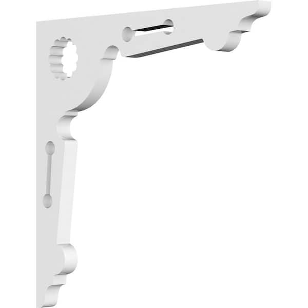 Ekena Millwork 5/8 in. W x 22 in. H x 22 in. D PVC Wellington Bracket