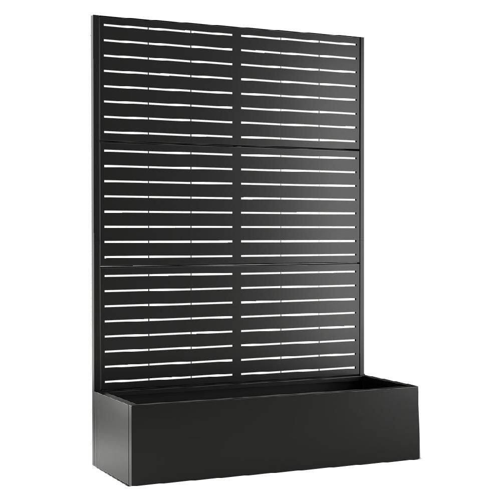 47 in. x 16 in. x 71 in. Black Metal Raised Garden Planter Box with Trellis for Climbing Plants & Cucumbers price history on PriceWatchPro