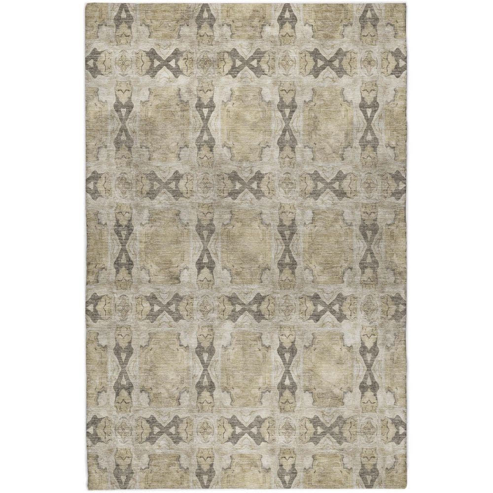 Dream Shag Premium Machine Washable Abstract ADS564 Beige 9 ft. x 12 ft. Area Rug price history on PriceWatchPro