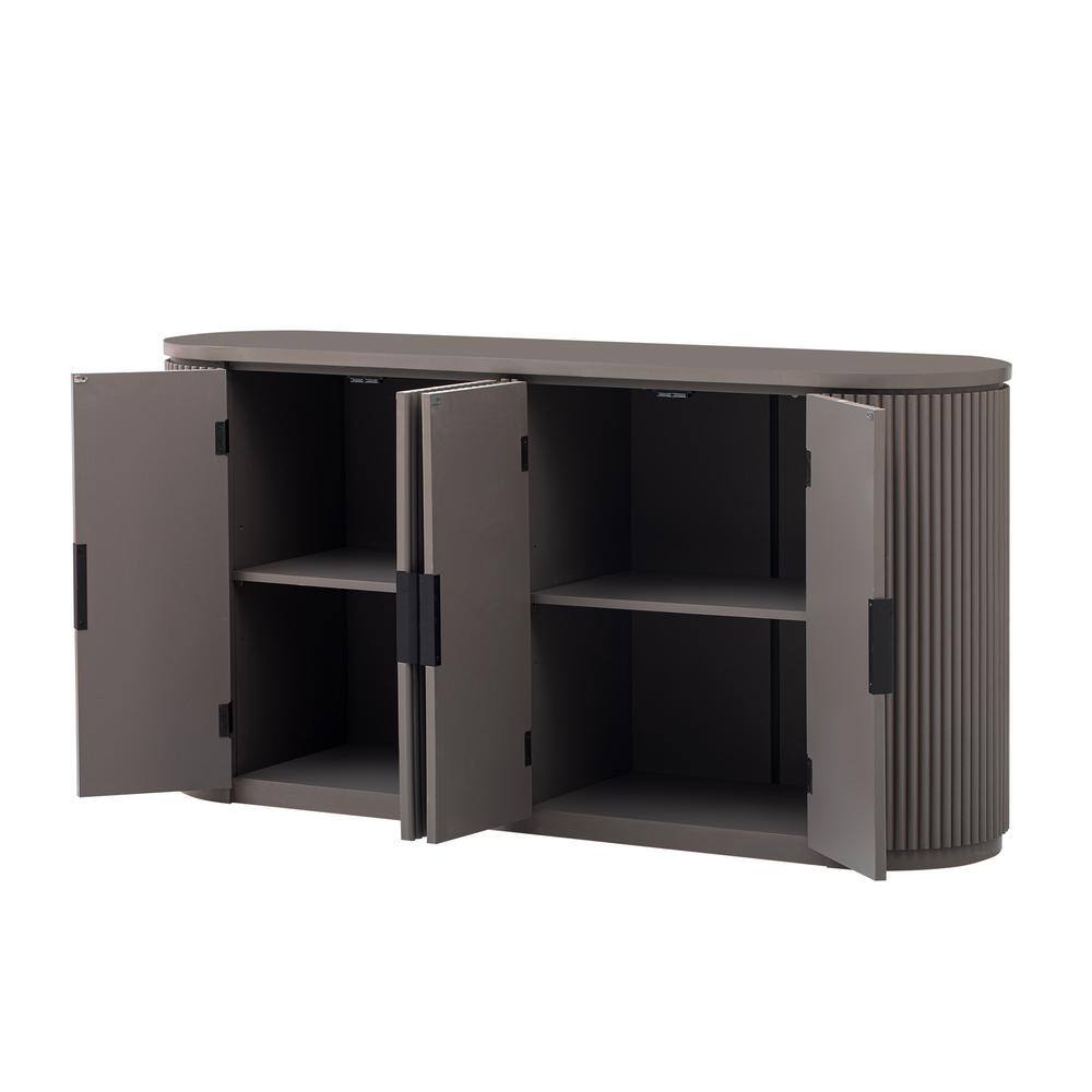 63 in. W x 17.7 in. D x 32.7 in. H Bathroom Brown Linen Cabinet price history on PriceWatchPro