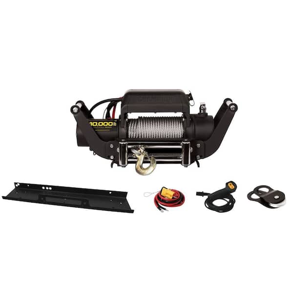 Champion Power Equipment 10,000 lbs. Truck/Jeep Winch Kit with Speed Mount Hitch Adapter