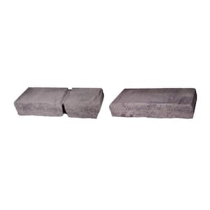 Ladera 3 in. H x 16 in. W x 8 in. D Granite Concrete Retaining Wall Block (84-piece/28 Face Feet/Pallet)