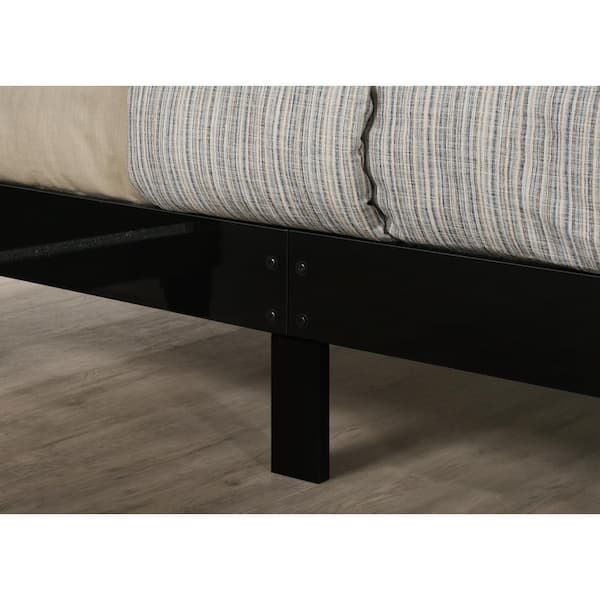 Furniture of America Demartin Black Wood Frame King Platform Bed with  Storage IDF-7223BK-EK - The Home Depot