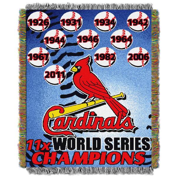St Louis Cardinals Baseball Established 1892 Fleece Throw Blanket 