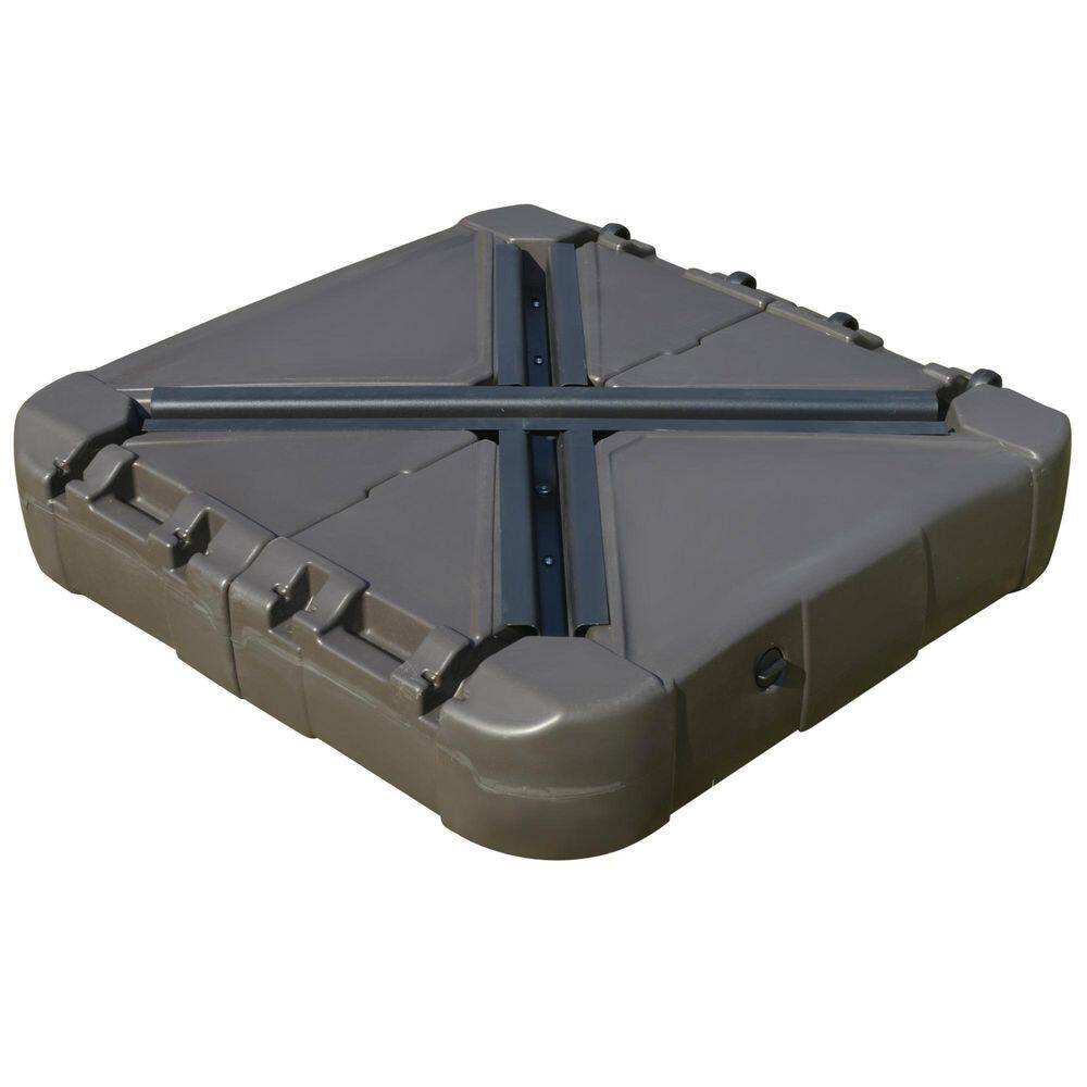 33.1 lb. HDPE Square Cantilever Heavy Duty Patio Umbrella Base in Coffee with 4 Wheels for Easy Moving price history on PriceWatchPro