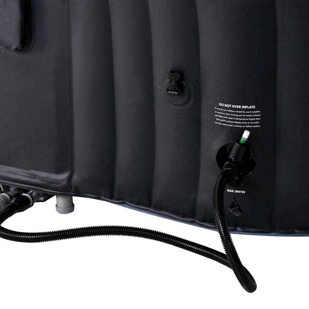 Tekapo Square Blue and Black Inflatable Hot Tub Spa