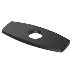 Townsend 6 in x 2.5 in. Metal Escutcheon Plate in Matte Black