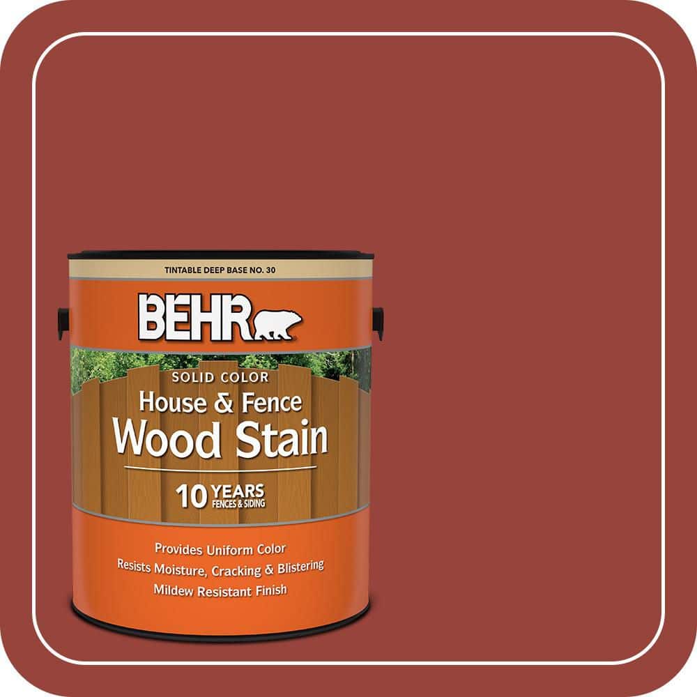 BEHR 1 gal. #PPU2-17 Morocco Red Solid Color House and Fence