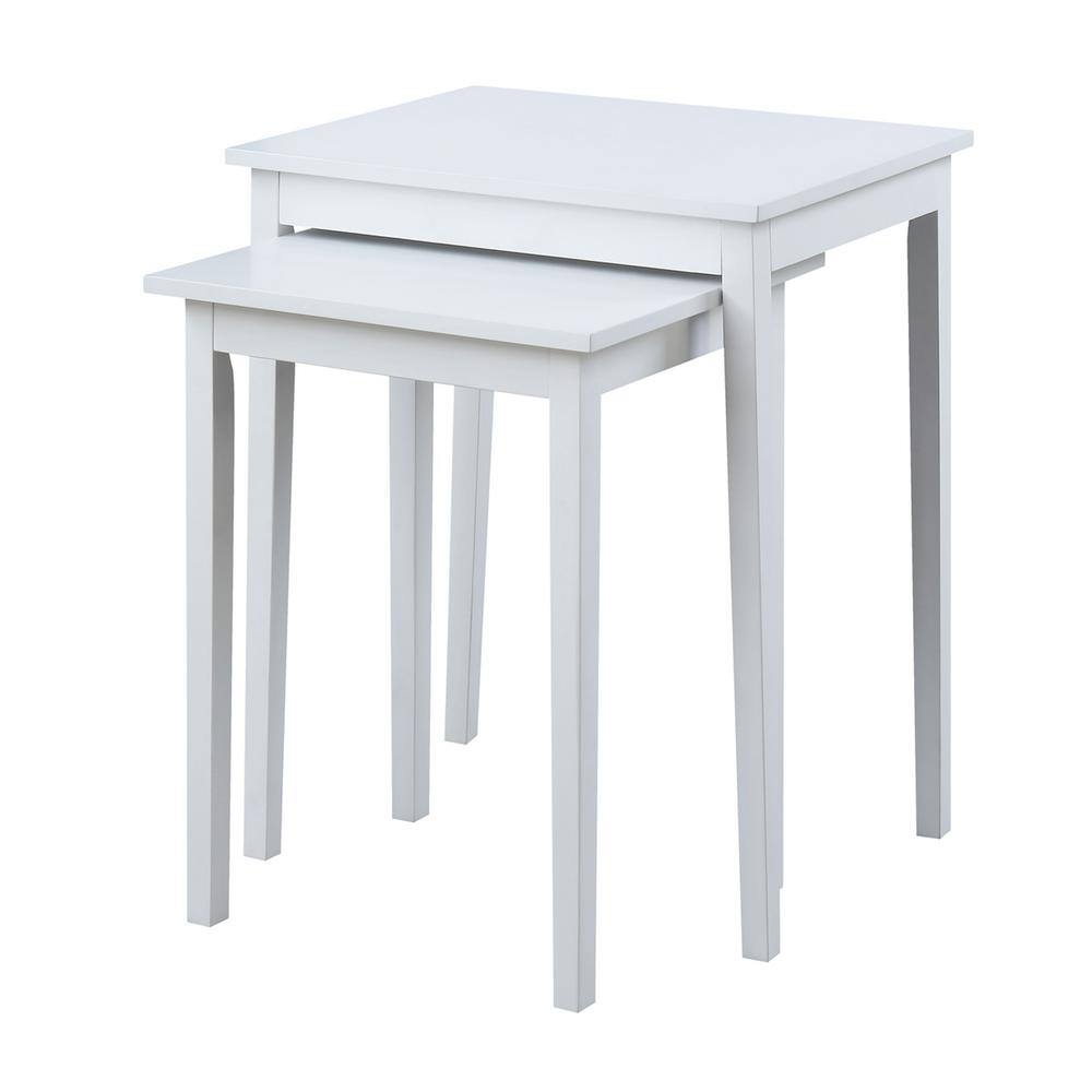 argos white nest of tables