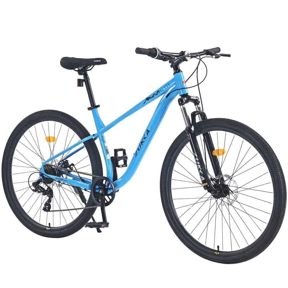 29 Inch 8-Speed Mountain Bike, Front Suspension Steel Frame for Men Women Youth