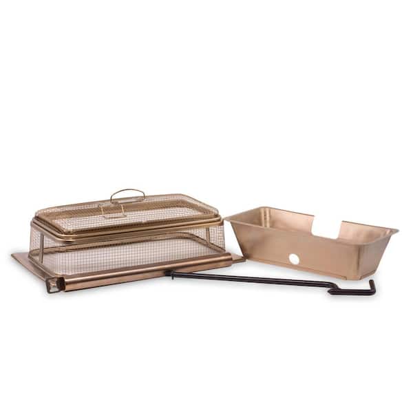 TIKI 18 in. Retreat Fire Pit Accessory Metal Screen, and 32.9 in. Poker and Heat Deflector (2-Piece)