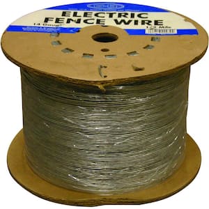 1/2 Mile 14-Gauge Galvanized Electric Fence Wire