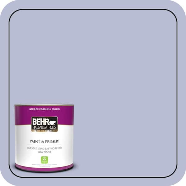 BEHR PREMIUM PLUS 1 qt. #S540-2 Violet Vision Eggshell Enamel Low Odor Interior Paint & Primer