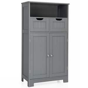 HONEY JOY Narrow Bathroom Storage Cabinet Freestanding Side