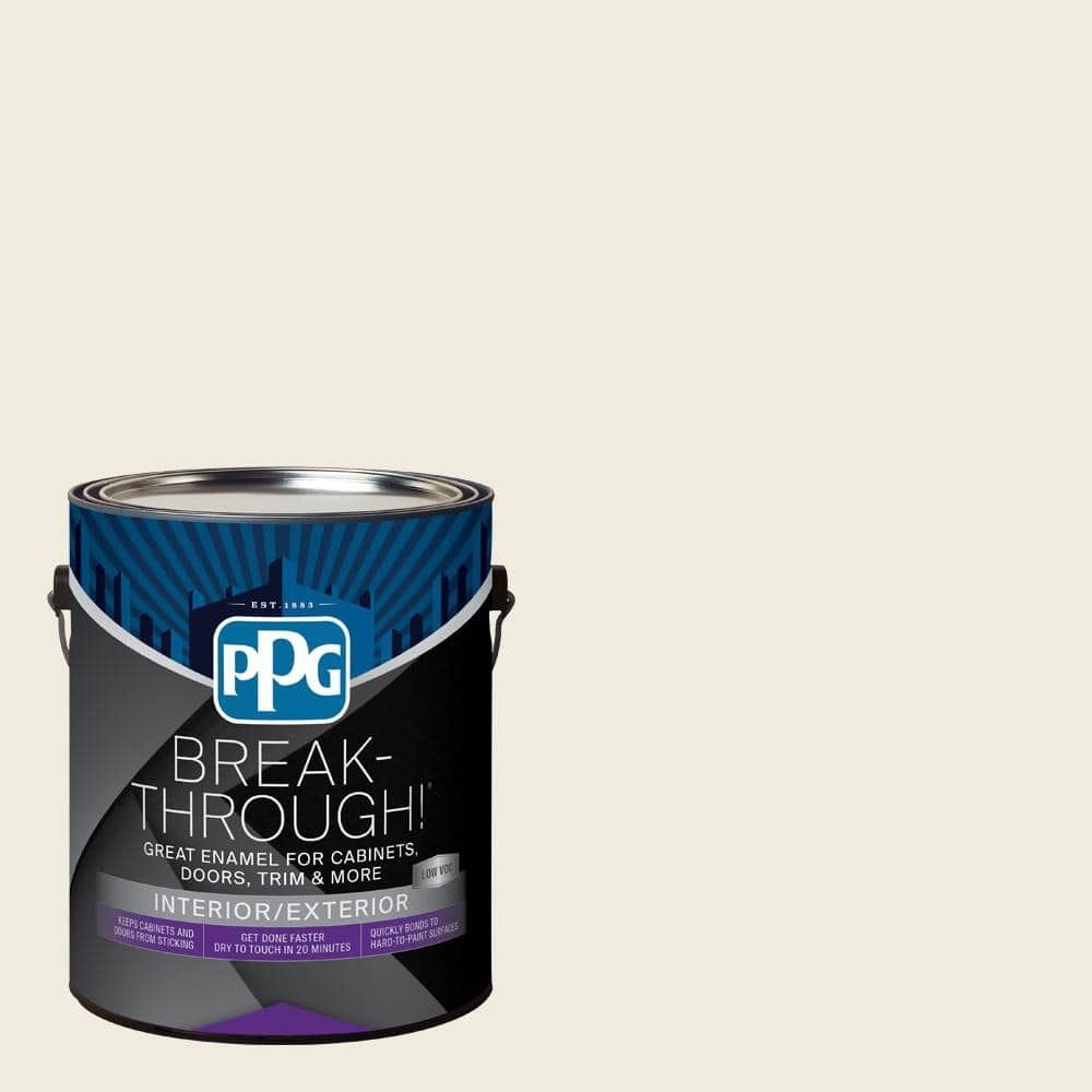 Break-Through! 1 gal. PPG15-05 Macaroon Cream Semi-Gloss Door, Trim &  Cabinet Paint PPG15-05B-01SG - The Home Depot