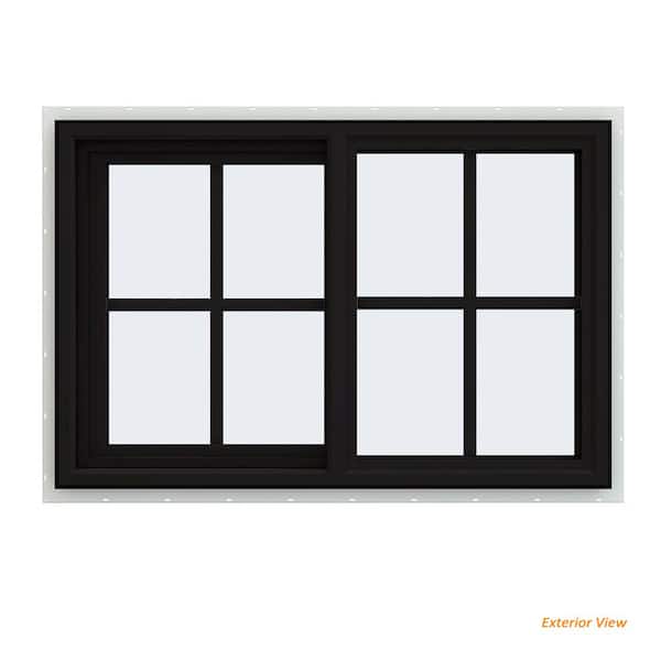 JELD-WEN 36 in. x 24 in. V-4500 Series Black Exterior/White