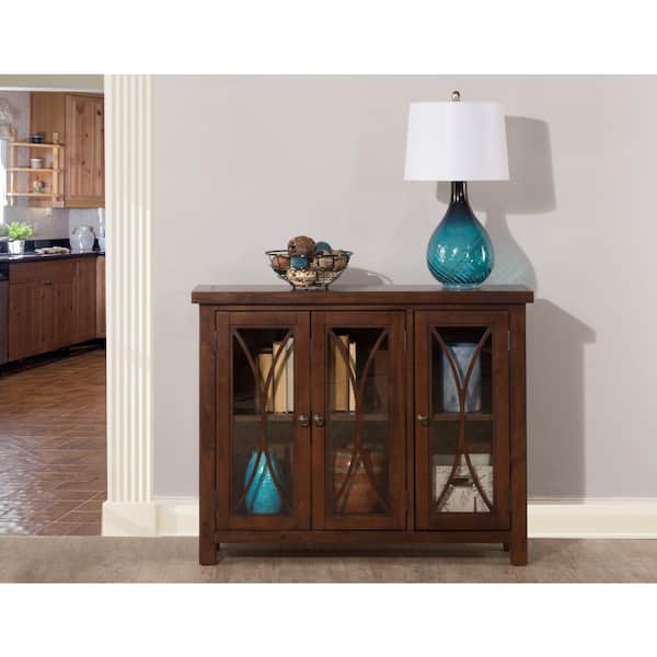 Hillsdale Furniture Bayside Rustic Mahogany 3 Door Cabinet